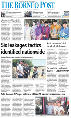 Cover of The Borneo Post (Sabah)