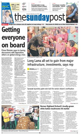 Cover of The Borneo Post (Sarawak)