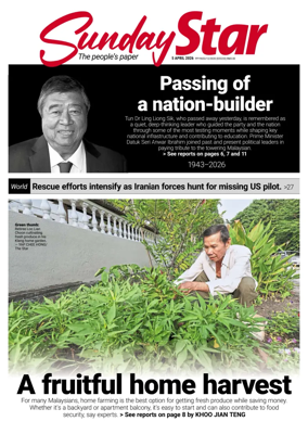 Cover of The Star Malaysia