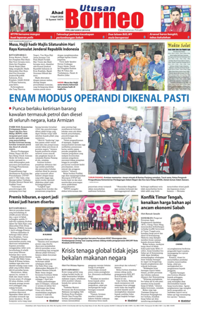 Cover of Utusan Borneo (Sabah)