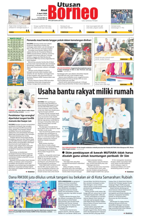 Cover of Utusan Borneo (Sarawak)