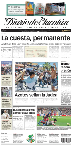 Cover of Diario de Yucatan