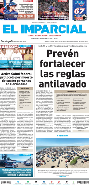 Cover of El Imparcial