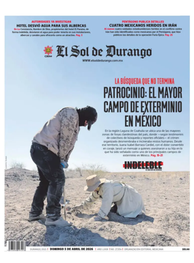 Cover of El Sol de Durango
