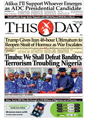 Cover of THISDAY