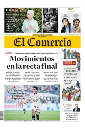 Cover of Diario El Comercio