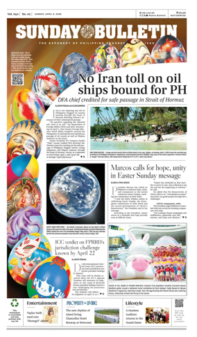 Cover of Manila Bulletin