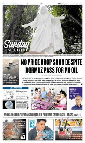 Cover of Philippine Daily Inquirer