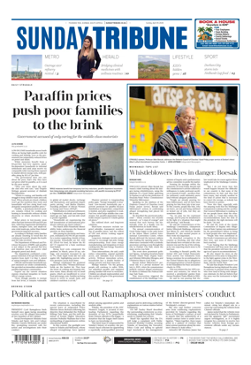 Cover of Sunday Tribune