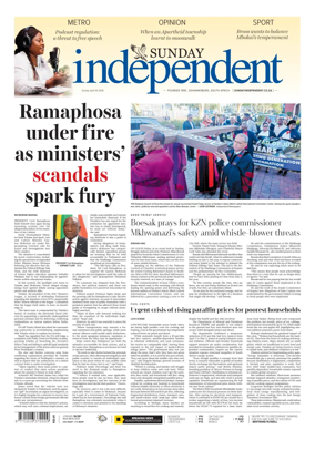 Cover of The Sunday Independent