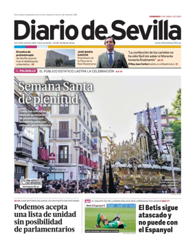 Cover of Diario de Sevilla