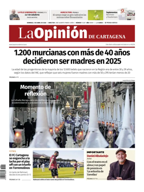 Cover of La Opinion de Murcia (Cartagena)