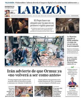 Cover of La Razon (Madrid)