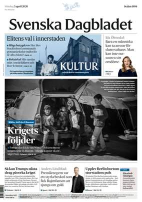 Cover of Svenska Dagbladet
