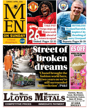 Cover of Manchester Evening News