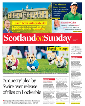 Cover of Scotland on Sunday