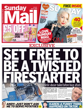 Cover of Sunday Mail (UK)