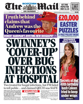 Cover of The Scottish Mail on Sunday