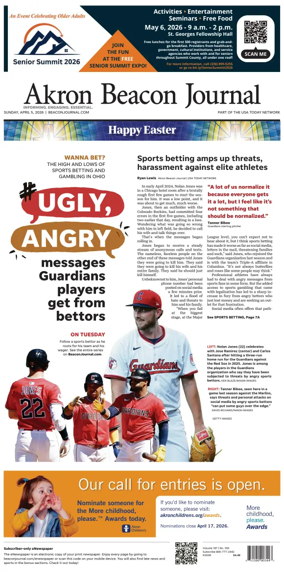 Cover of Akron Beacon Journal