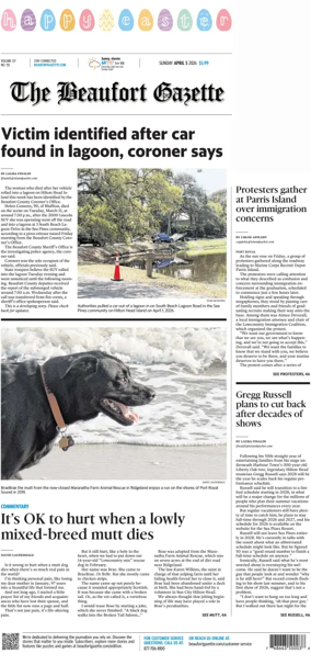 Cover of Beaufort Gazette (Sunday)