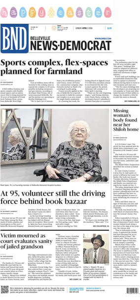 Cover of Belleville News-Democrat (Sunday)