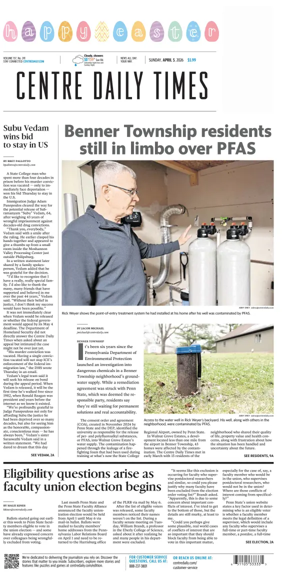 Cover of Centre Daily Times (Sunday)