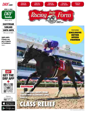 Cover of Daily Racing Form National Digital Edition