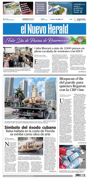 Cover of El Nuevo Herald (Sunday)
