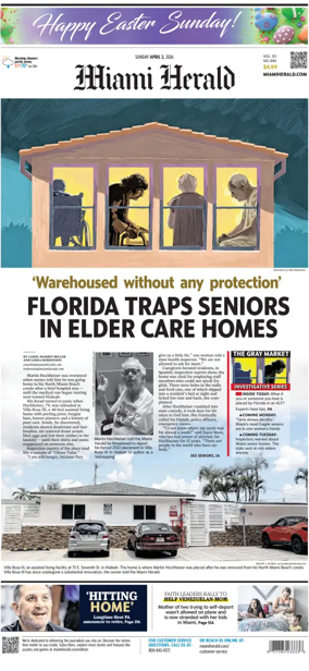 Cover of Miami Herald (Sunday)