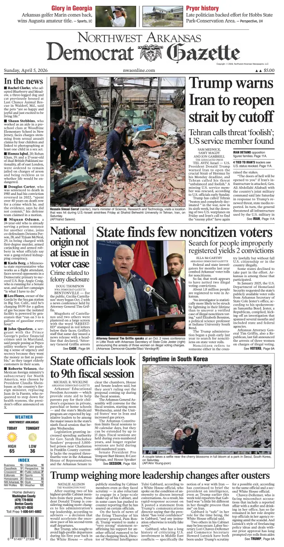 Cover of Northwest Arkansas Democrat-Gazette