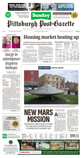 Cover of Pittsburgh Post-Gazette