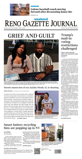 Cover of Reno Gazette Journal