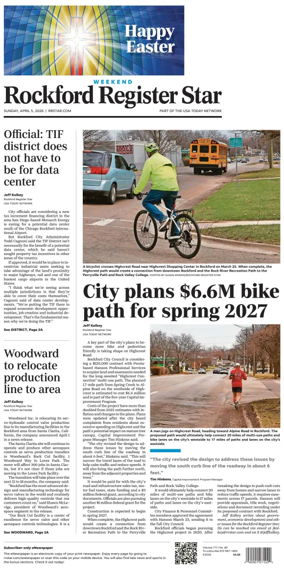 Cover of Rockford Register Star