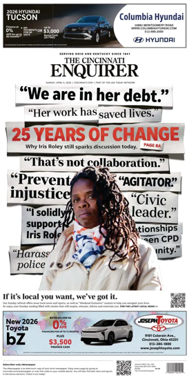 Cover of The Cincinnati Enquirer