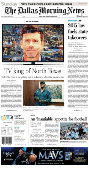Cover of The Dallas Morning News