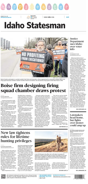 Cover of The Idaho Statesman (Sunday)