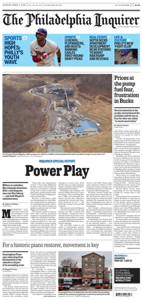 Cover of The Philadelphia Inquirer (South Jersey edition)