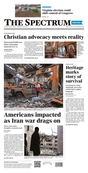 Cover of The Spectrum & Daily News