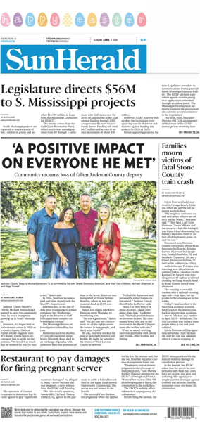 Cover of The Sun Herald (Sunday)