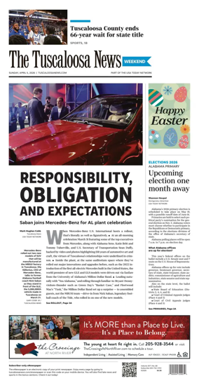 Cover of The Tuscaloosa News