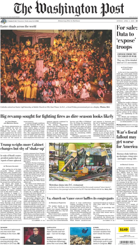 Cover of The Washington Post Sunday