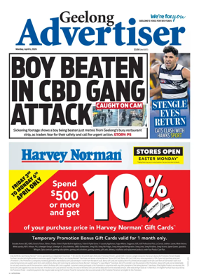 Cover of Geelong Advertiser