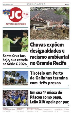 Cover of Jornal do Commercio