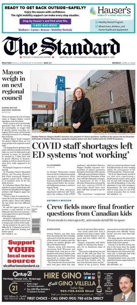 Cover of The Standard (St. Catharines)