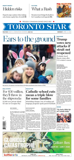 Cover of Toronto Star