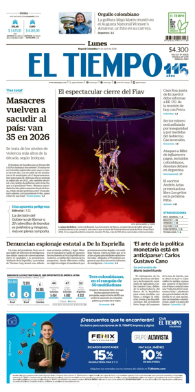 Cover of El Tiempo (Bogota)
