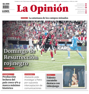 Cover of La Opinion