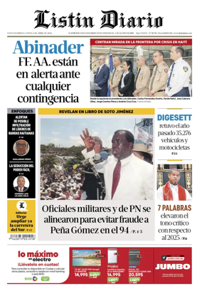 Cover of Listin Diario