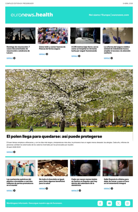Cover of Euronews Health (Spanish) Compiled Edition