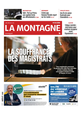 Cover of La Montagne (Clermont-Metropole)